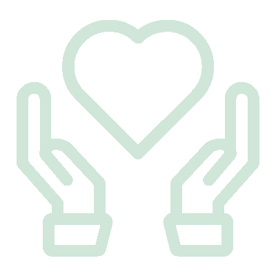 Hands holding heart
