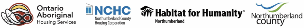 Ontario Aboriginal housing Services, NCHC, Habitat for Humanity and Northumberland County logos