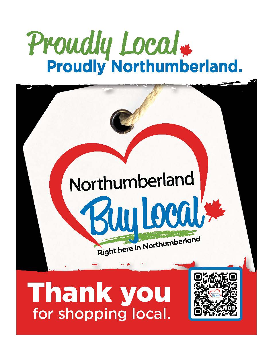 Vertical Buy Local Window Sign