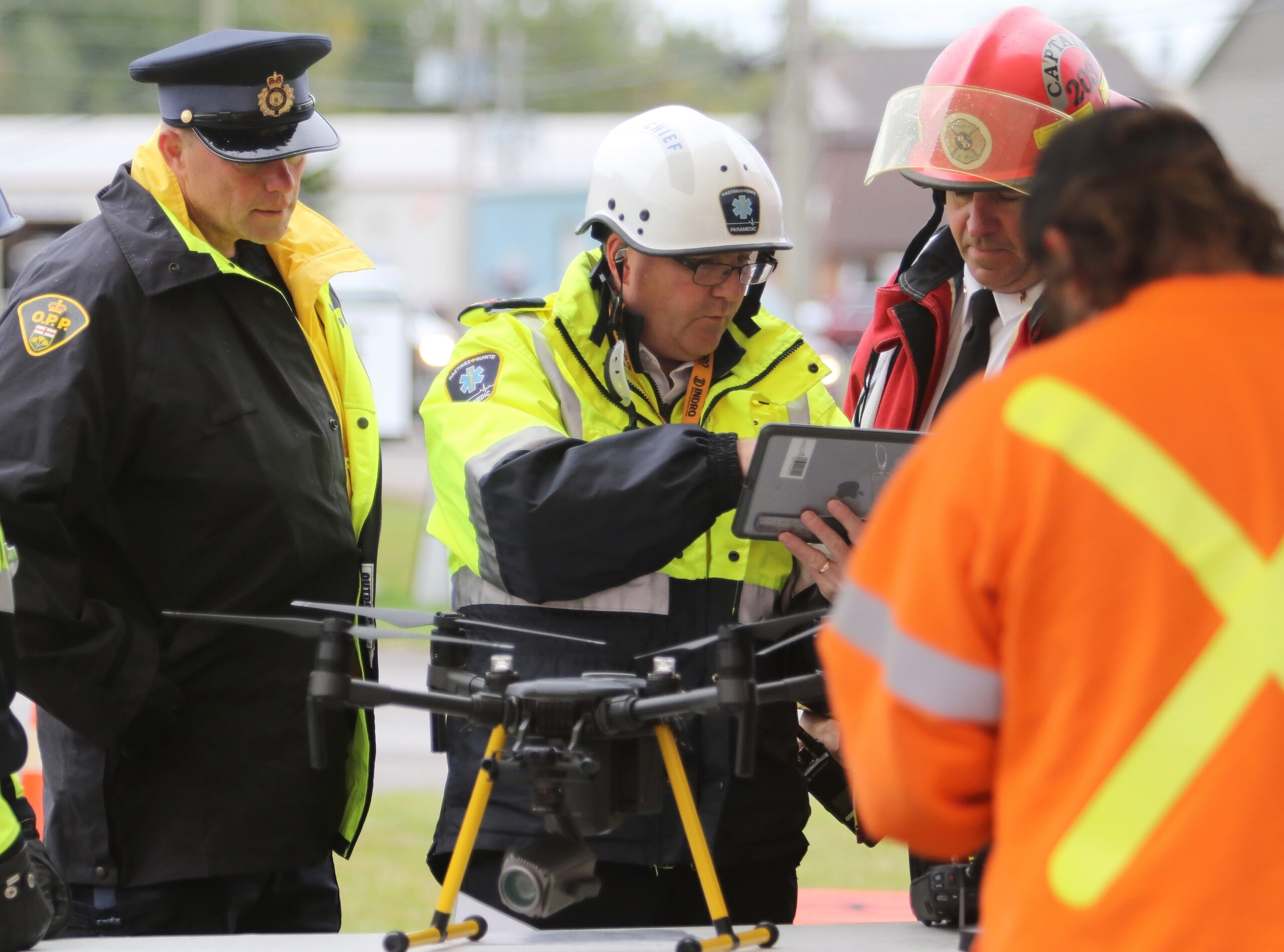 First Responders on the scene of an emergency.