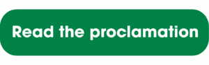 Green button that reads "Read the proclamation."