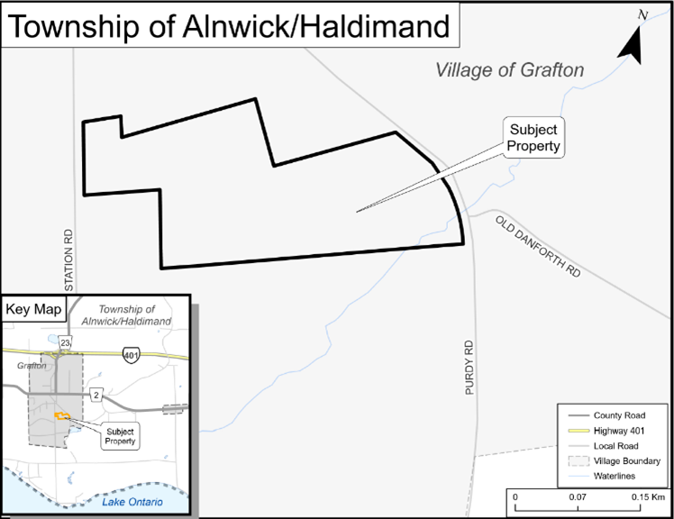 Map of the subject area
