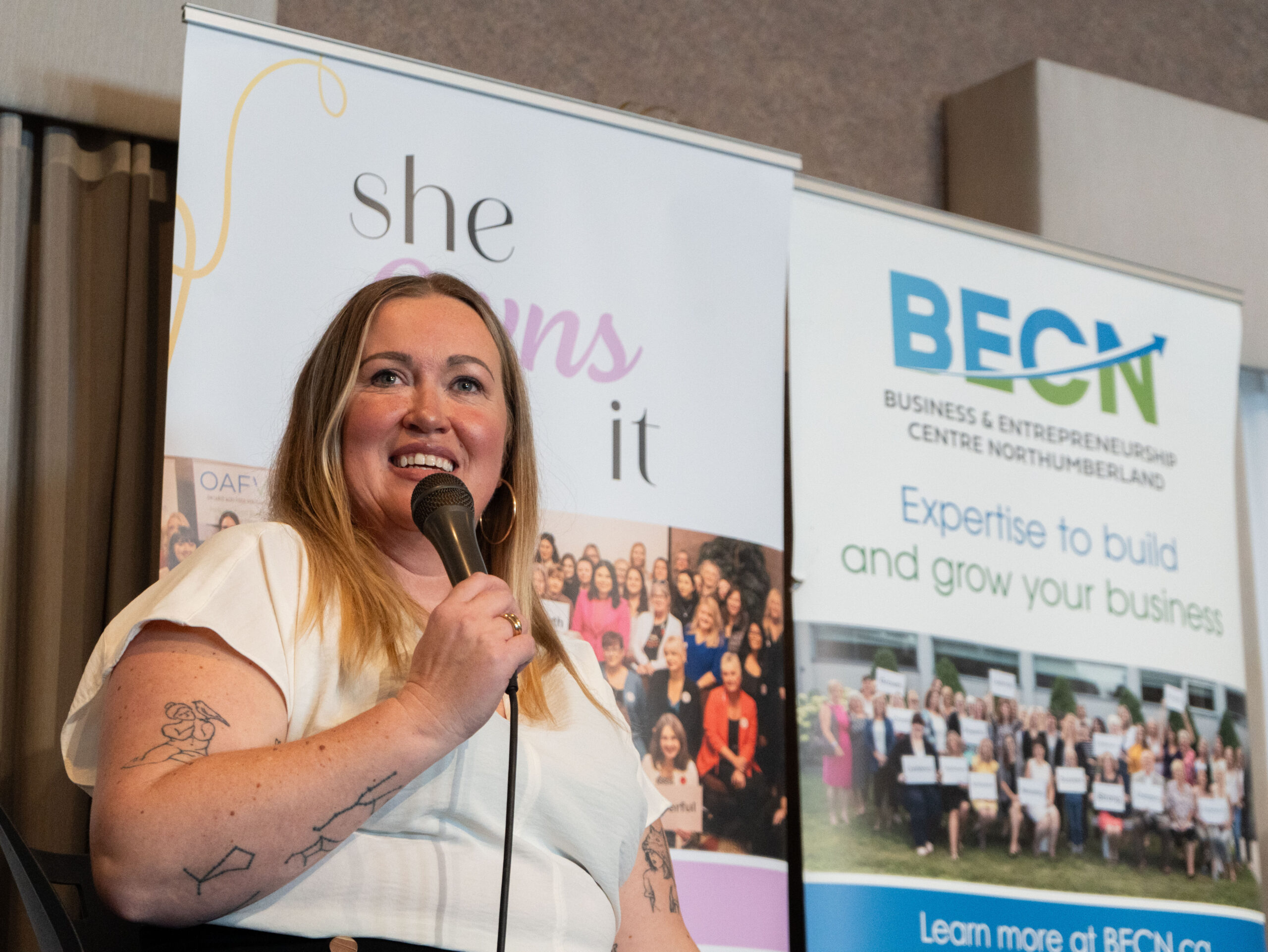 Leisse Wilcox presents at She Owns It Conference