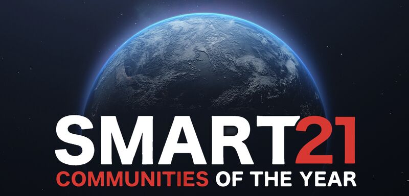 Intelligent Community Forum Smart21 Communities of the Year graphic