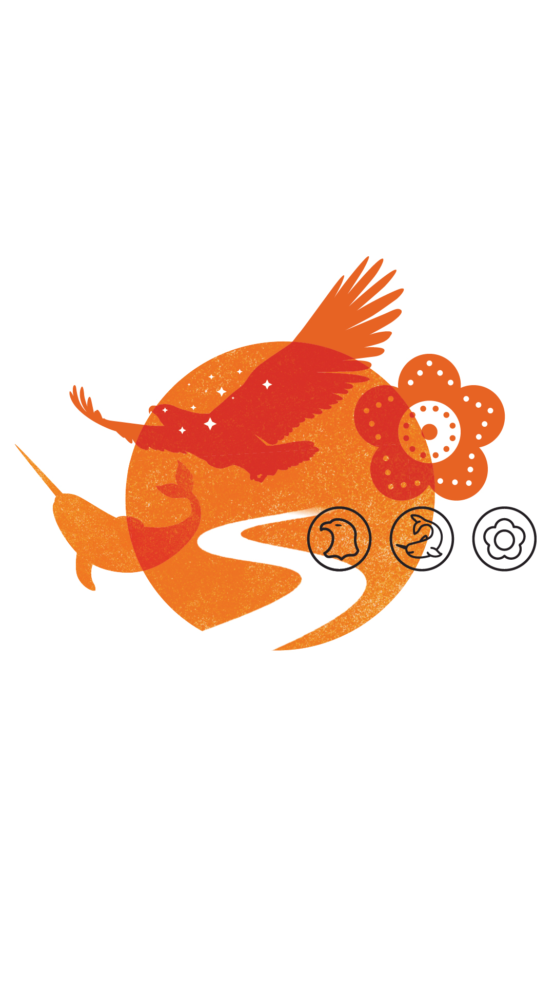 Illustration of Indigenous elements.