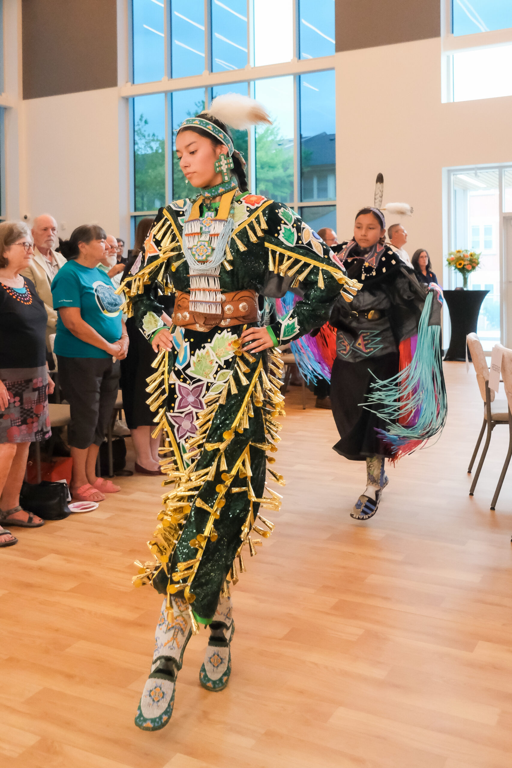 Indigenous dancer in traditional regalia