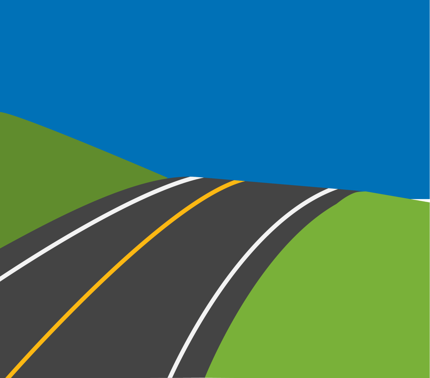 Illustration of a County Road.